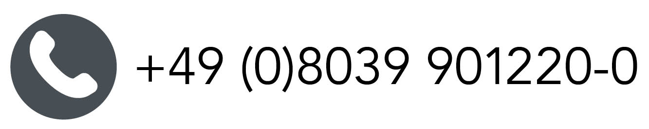 telefon Telefon Symbol mit Telefonnummer: +49 8039 901220 0